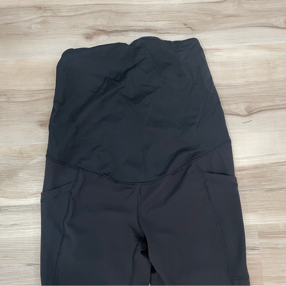 Isabel Maternity Over Belly Active Maternity Leggings Black Size Med - Picture 9 of 10